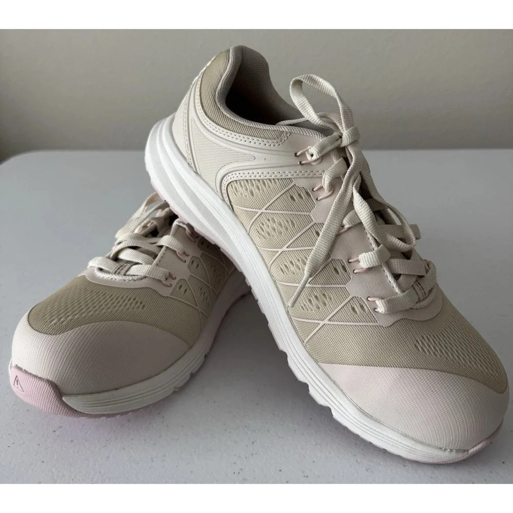 KEEN Utility Vista Energy Composite Toe Work Shoes Beige Women's Size 10M
